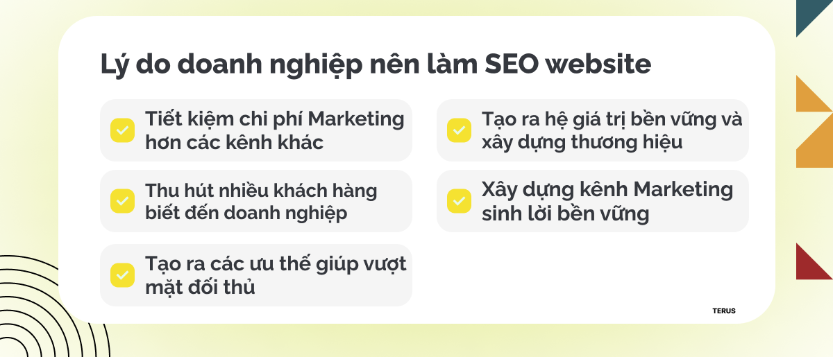 lý do doanh nghiệp nên làm SEO website