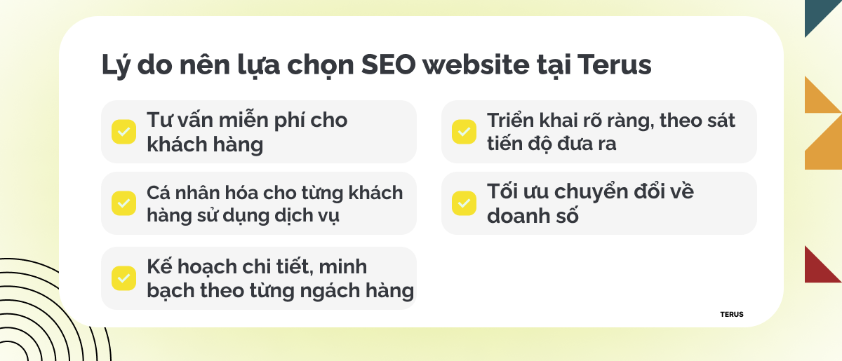 lý do nên lựa chọn seo website tại Terus