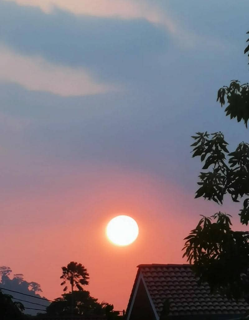 ảnh bình minh đẹp ở quê