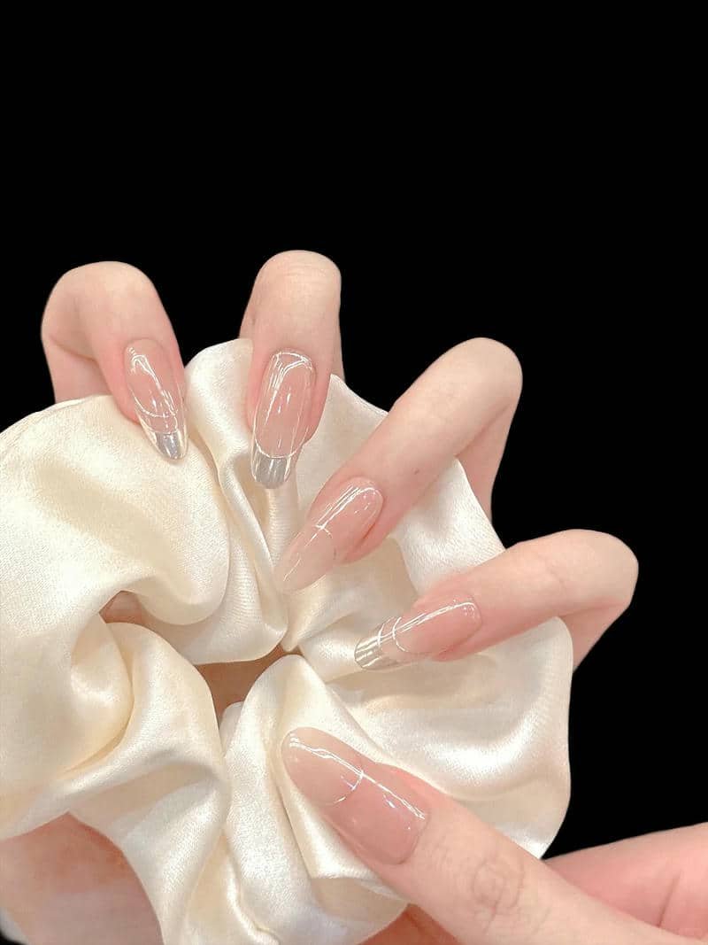 ảnh french đầu móng đepk