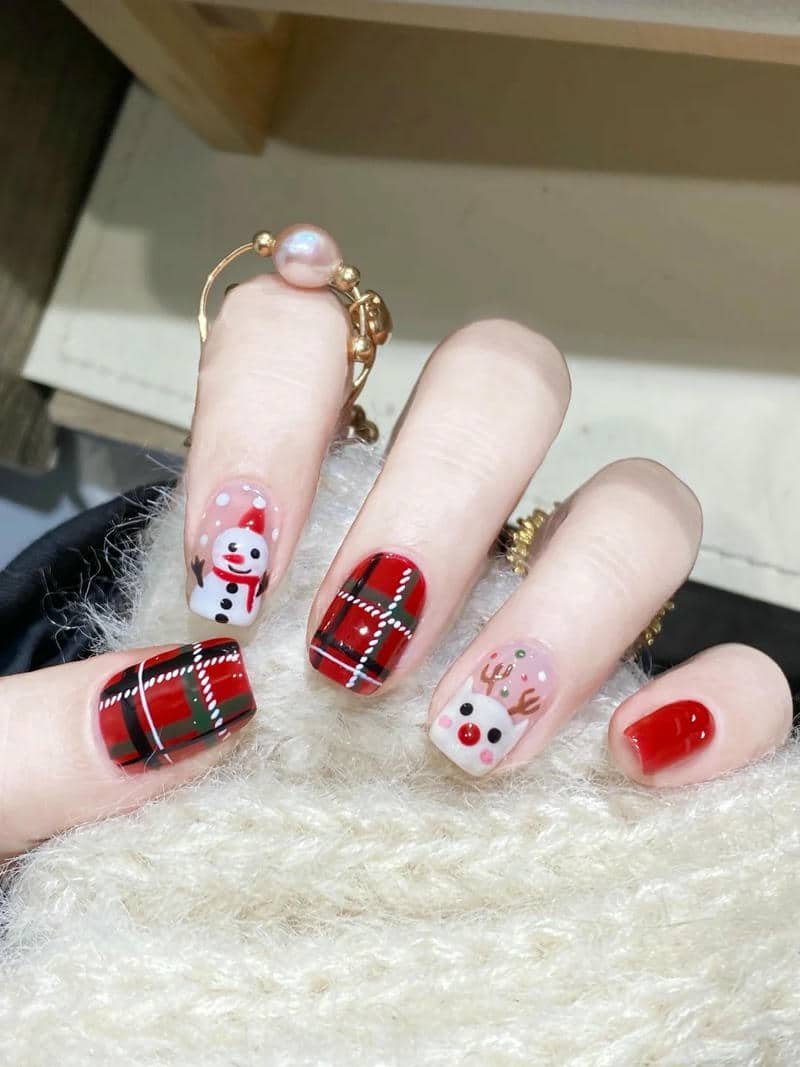 ảnh mẫu móng noel