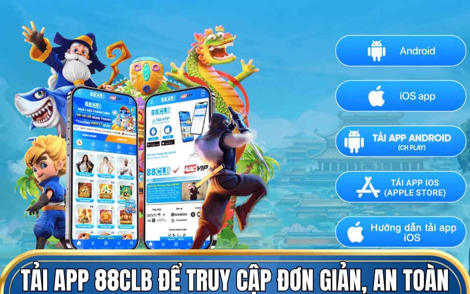 Cài đặt app 88Clb để truy cập tiện lợi, an toàn 24/7