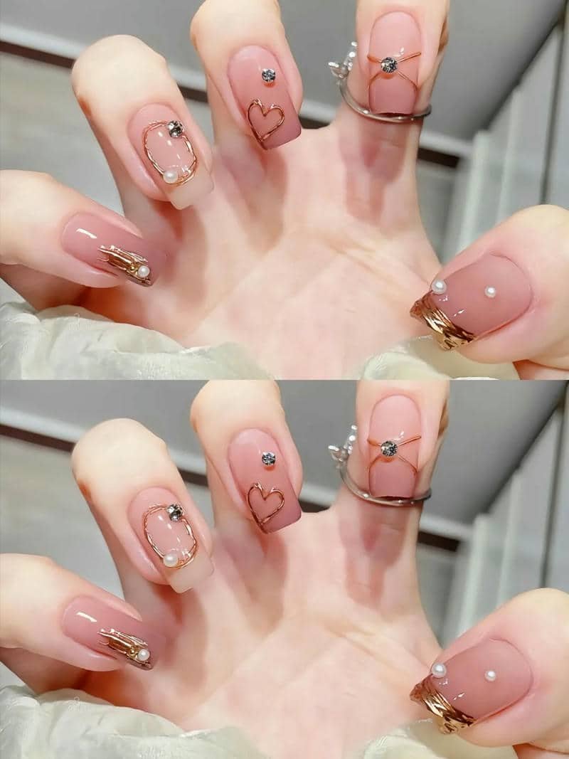 mẫu móng chân hàn quốc