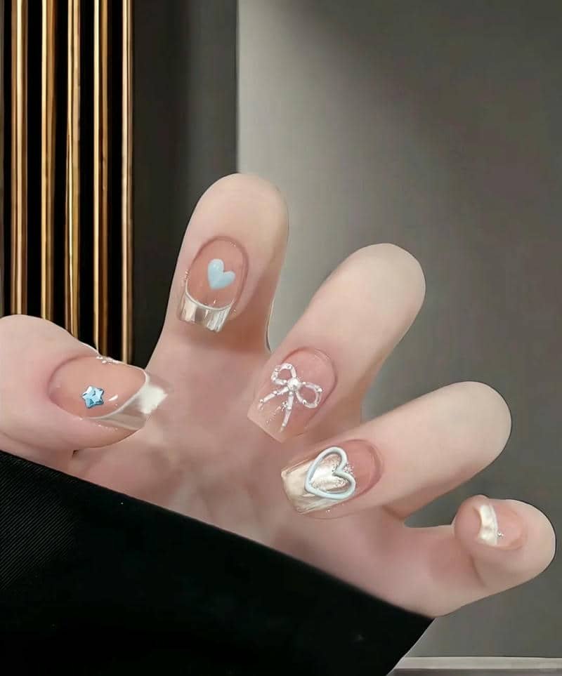 mẫu móng đơn giản đẹp