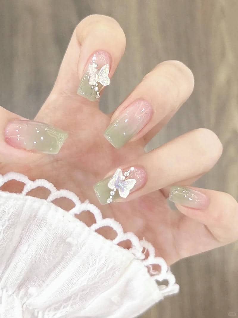 mẫu nail bơ
